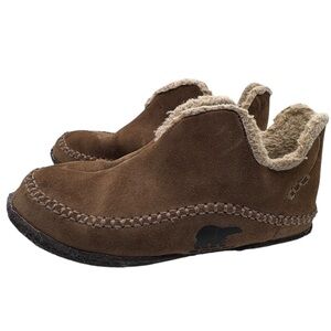 Sorel Brown Leather Men’s Slippers - Size 10